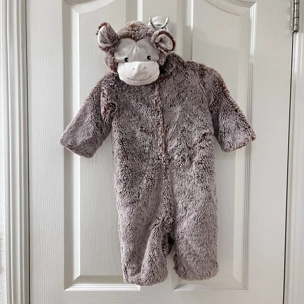 Pottery Barn Kids Baby Monkey Costume Halloween PBK Size 6-12 Months
